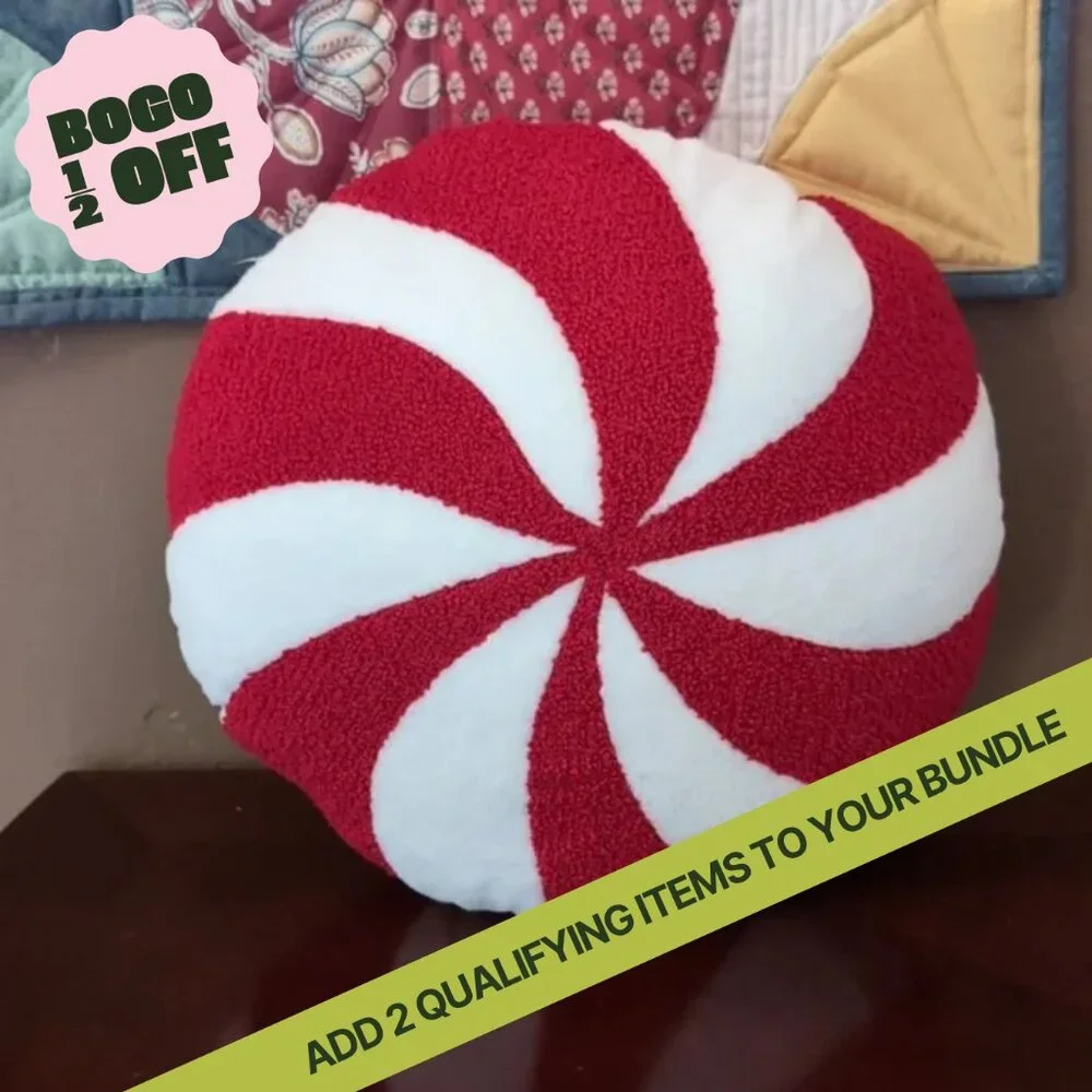 Target Wondershop peppermint pillow plush doll toy Bullseye's version